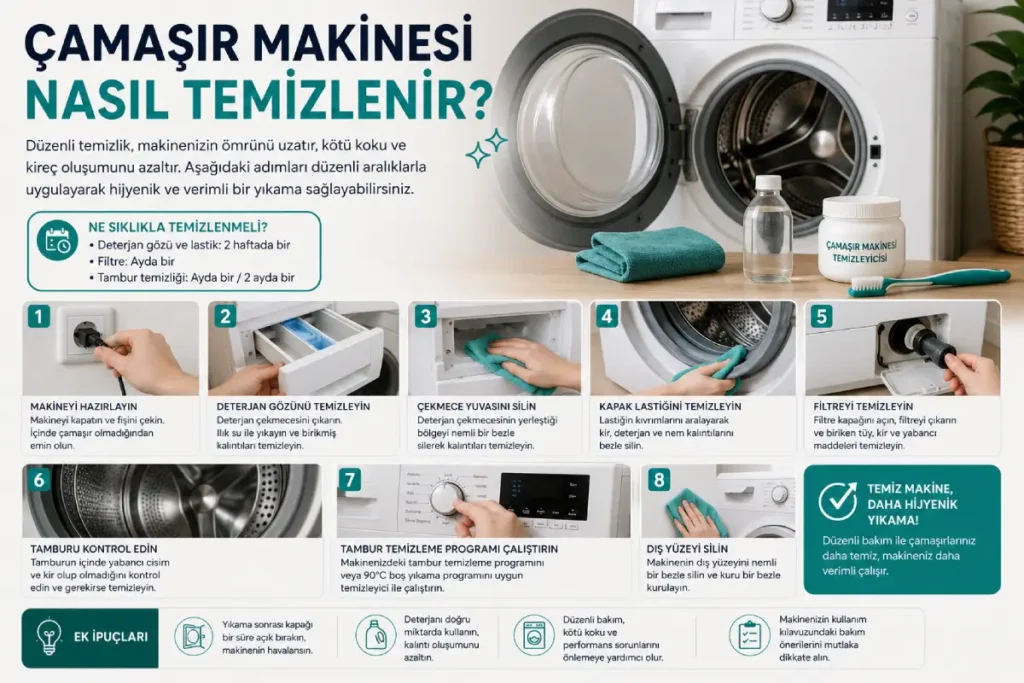 Çamaşır Makinesi Nasıl Temizlenir?
