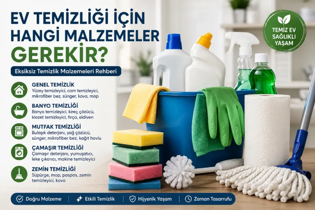 Ev Temizliği İçin Hangi Malzemeler Gerekir?